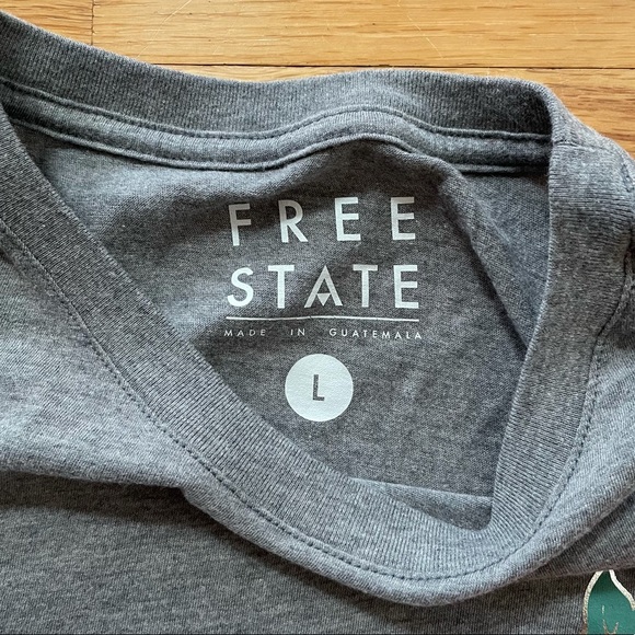 Free State Grey Rose Graphic Tee - Picture 2 of 4